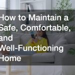How to Maintain a Safe, Comfortable, and Well-Functioning Home