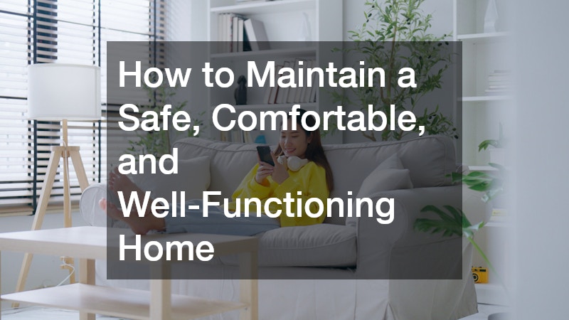 How to Maintain a Safe, Comfortable, and Well-Functioning Home